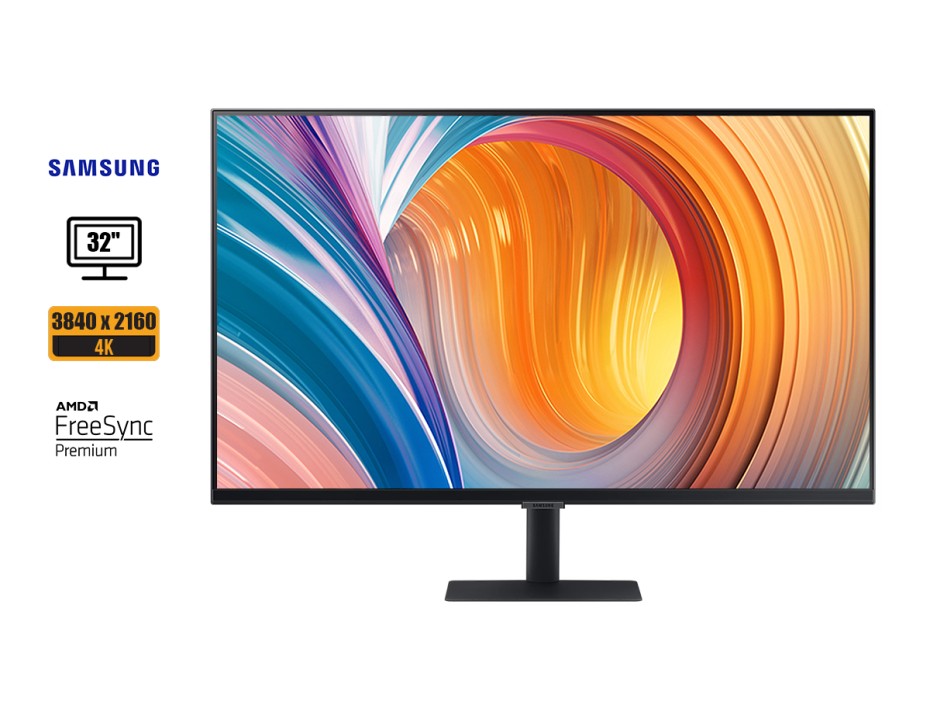 MONITOR SAMSUNG 32 PULGADAS,S32A700NWL  4K, 60HZ, PUERTO HDMI, HDR10, FREESYNC-VESA (LS32A700NWLPE)