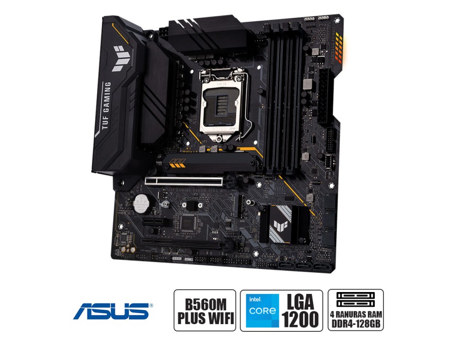 PLACA MADRE ASUS TUF GAMING B560M-PLUS WIFI LGA 1200 (90MB1770-M0EAY0)
