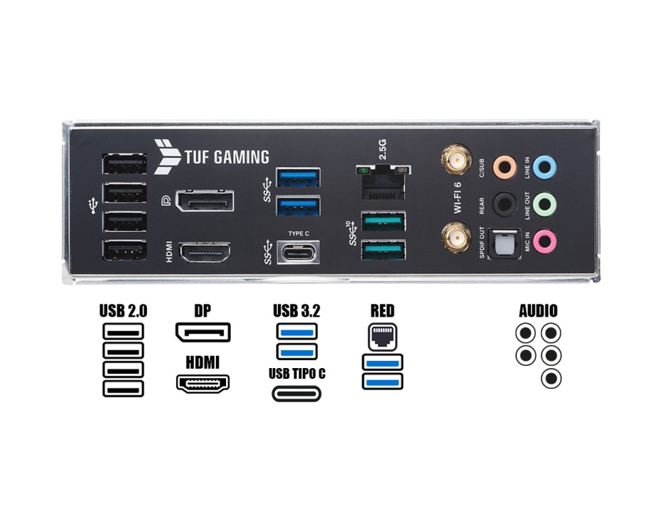 PLACA MADRE ASUS TUF GAMING B560M-PLUS WIFI LGA 1200 (90MB1770-M0EAY0)