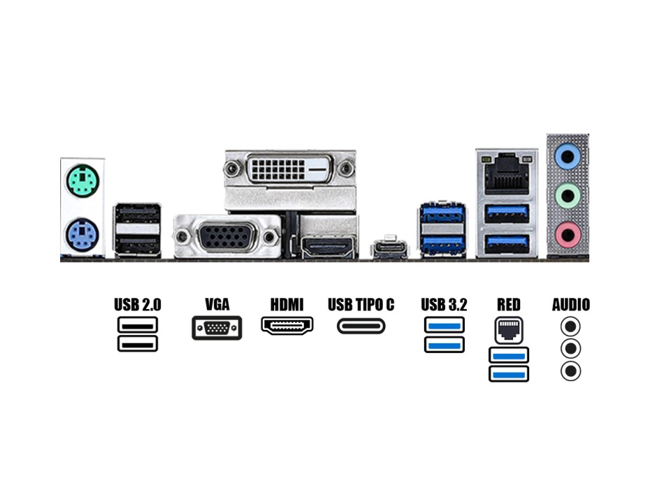 PLACA MADRE ASROCK B450M PRO4-F R2.0 (90-MXBEX0-A0UAYZ) SOCKET AM4 | RAM DDR4 BUSS 3200OC MHZ