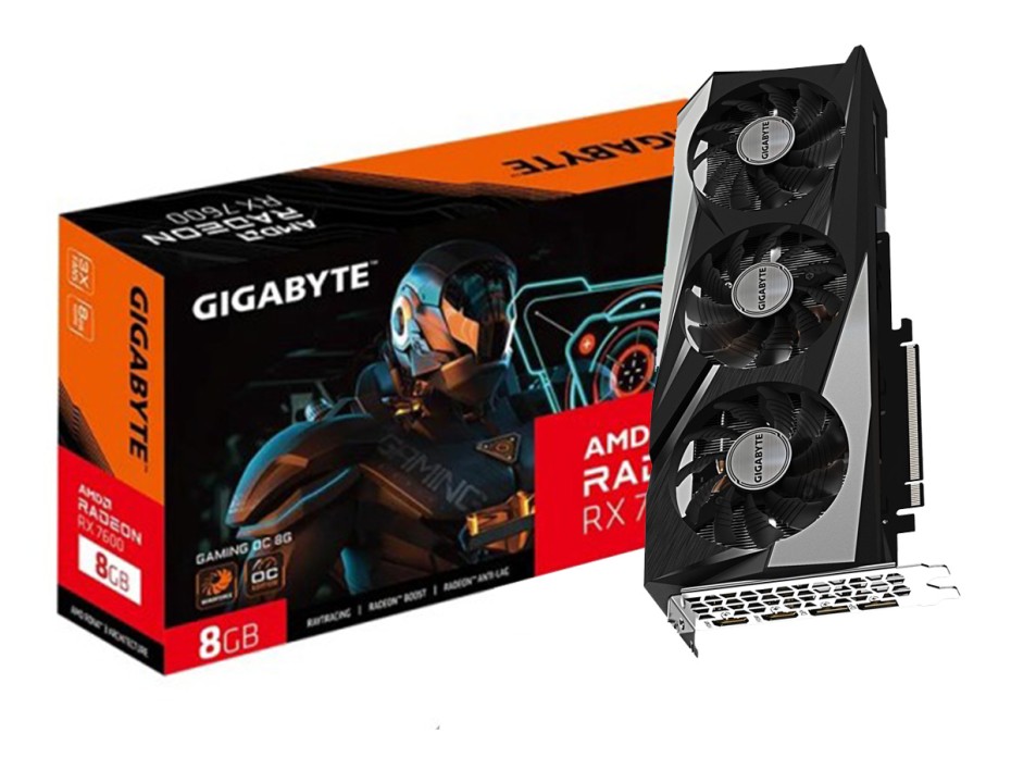 GIGABYTE Radeon RX 7600 GAMING OC 8GB GDDR6 PCI Express 4.0