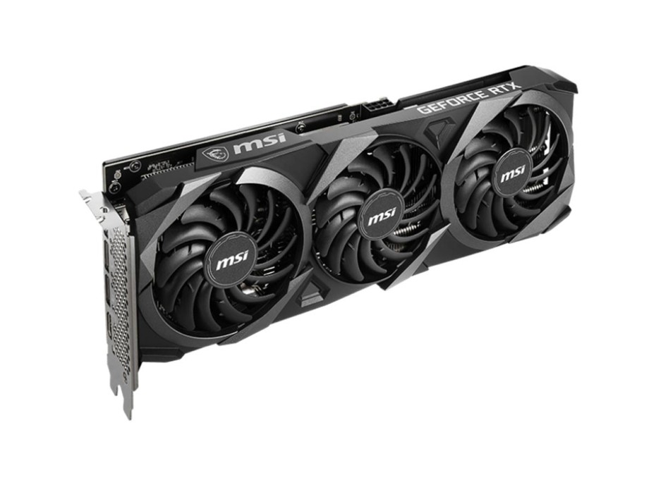 TARJETA DE VIDEO MSI VENTUS 3X LHR RTX 3060 TI OC 8GB GDDR6 GEFORCE NVIDIA 256 BITS, GRAFICO PARA VIDEOJUEGOS, 3 VENTILADORES (912-V397-246)