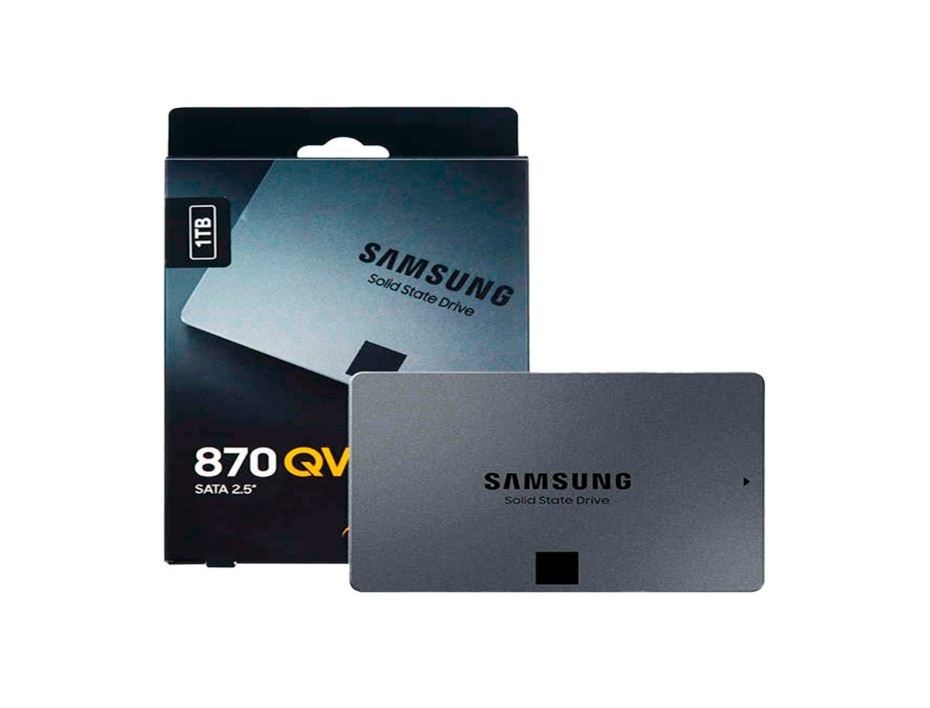 UNIDAD DE ALMACENAMIENTO SSD SATA 2.5 SAMSUNG 1TB 870 QVO (MZ-77Q1T0B/AM) 560MB/S