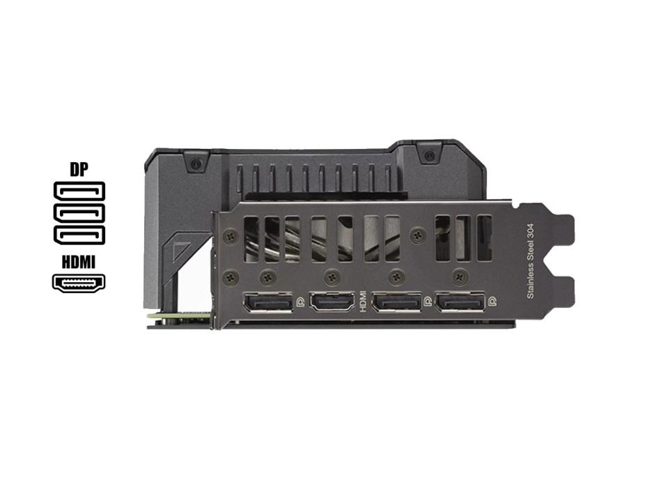 TARJETA DE VIDEO ASUS TUF RTX 4070 12GB GDDR6X GAMING GEFORCE NVIDIA 192 BITS, GRAFICO PARA VIDEOJUEGOS, 3 VENTILADORES (90YV0IZ1-M0AA00)