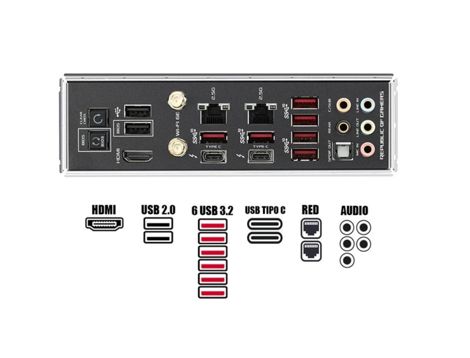 PLACA MADRE INTEL LGA 1200 ASUS ROG MAXIMUS XIII HERO Z590 | WIFI | DDR4 | BUSS 3200MHZ (ROG MAXIMUS