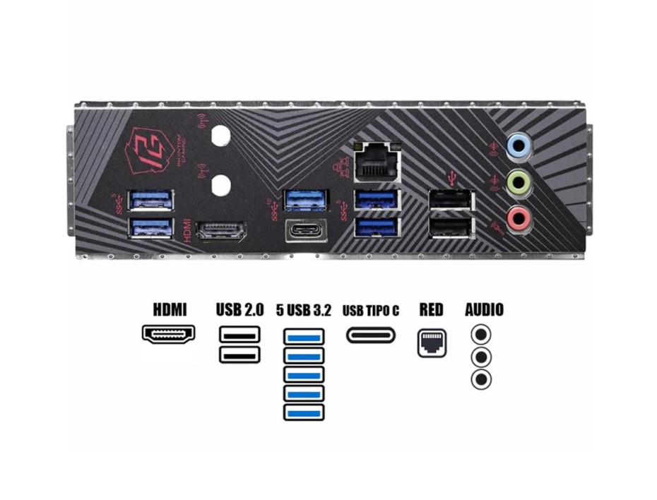 PLACA MADRE ASROCK Z790M PG LIGHTNING D4, PARA PROCESADORES INTEL LGA 1700, 4 RANURAS DE MEMORIA DDR4 HASTA 128GB BUSS 3200 MHZ (90-MXBJW0-A0UAYZ)