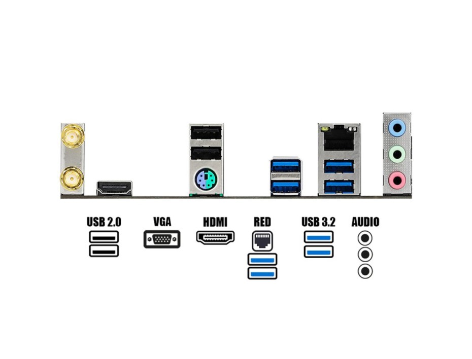 PLACA MADRE ASROCK B550M/AC WIFI AM4 4 RANURAS PARA MEMORIA ( 90-MXBE00-A0UAYZ )