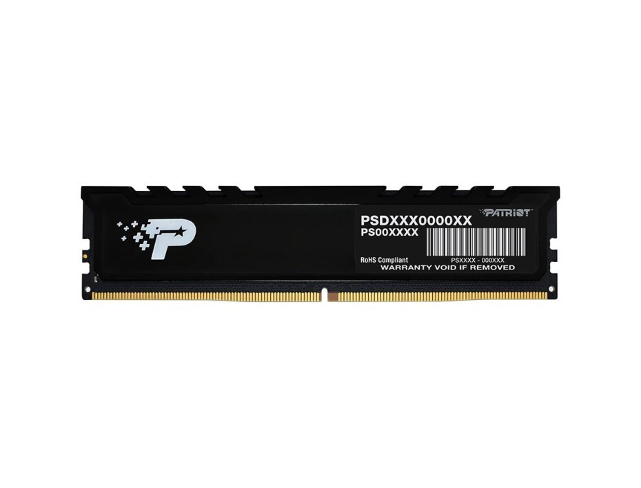 MEMORIA RAM PATRIOT DDR5 16GB, FRECUENCIA 4800 MHZ, SIGNATURE PREMIUM NEGRO, PARA PC DE ESCRITORIO (PSP516G480081H1)