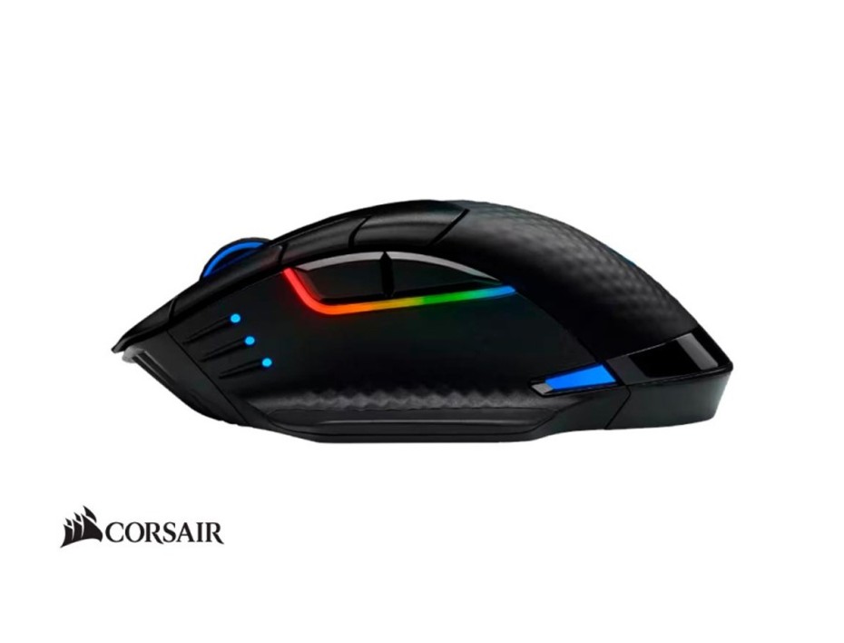 MOUSE INALAMBRICO CORSAIR DARK CORE RGB PRO SE, GAMING, HASTA 18,000 DPI, CON RECEPTOR USB, BLUETOOTH, 8 BOTONES (CH-9315511-NA)