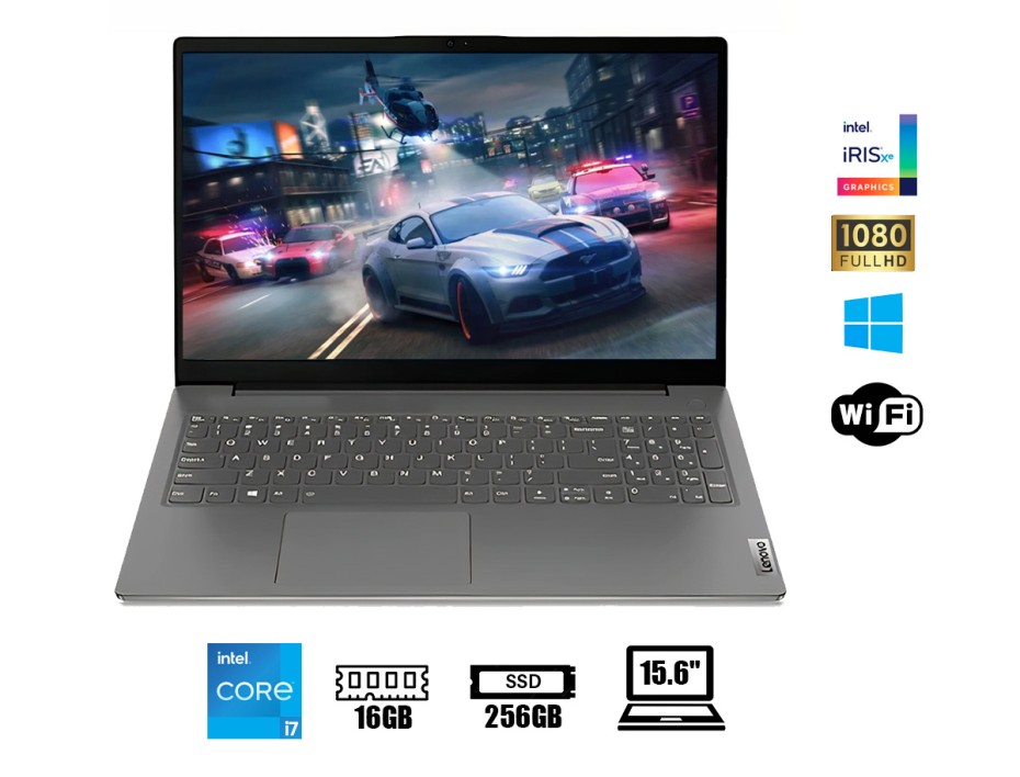 LAPTOP LENOVO CORE I7 1165G7 V15 G2 ITL, PANTALLA 15.6 PULGADAS FHD, RAM 16GB (2X8), 1TB HDD + SSD 256GB, WINDOWS FREE (82KB01ALLM)