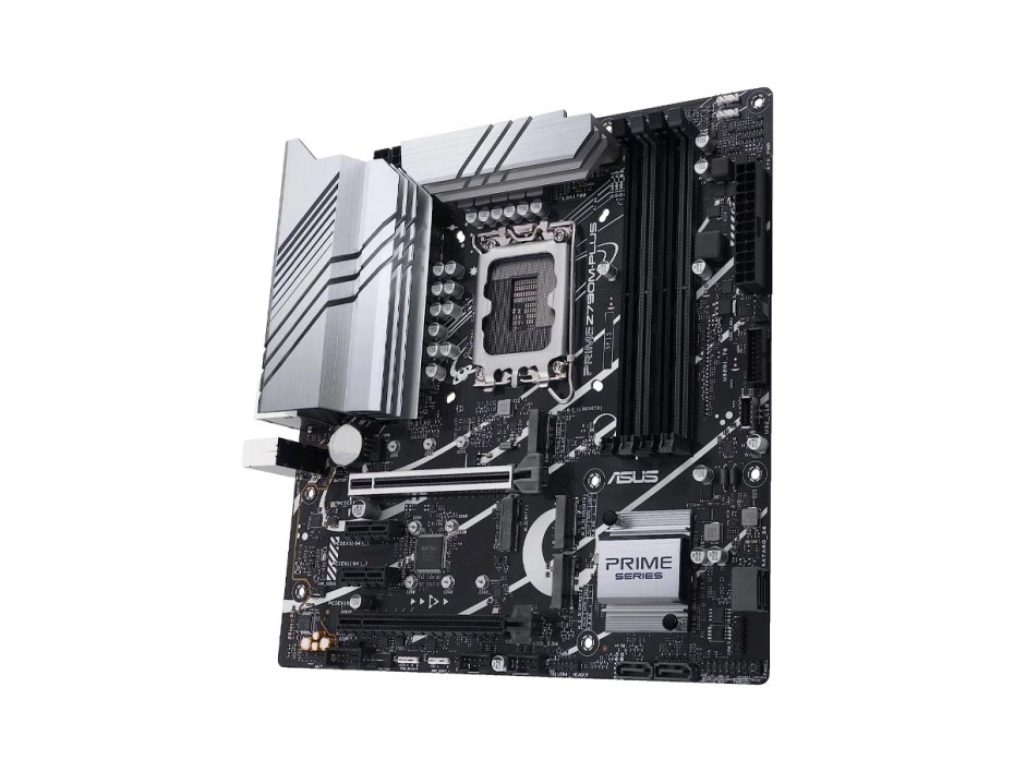 PLACA MADRE ASUS PRIME Z790M-PLUS, D5, PARA PROCESADORES INTEL LGA 1700, 4 RANURAS DE MEMORIA DDR5 HASTA 128GB, 12VA 13VA GEN. 7200MHZ (PRIME Z790-P D