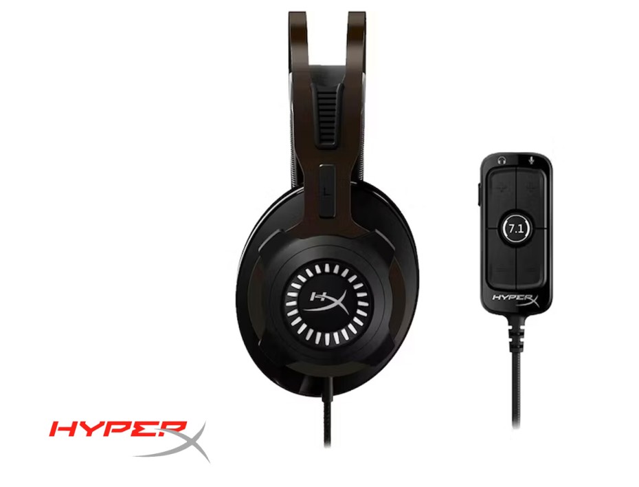 Auricular Hyperx Cloud Revolver Gaming 7.1, Con Microfono, Conexion Usb, Control De Volumen, Almohadillas Suaves, Color Negro (hhsr1-ah-gm/g)