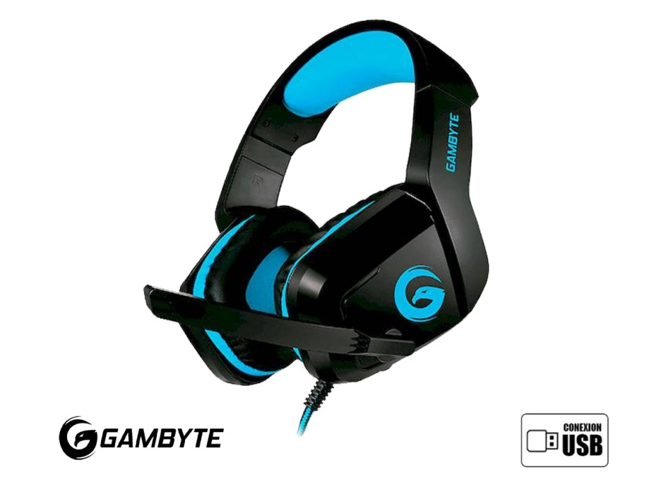 Auricular Gambyte Blink V Gaming (gi-blinkv) Negro C/ Azul