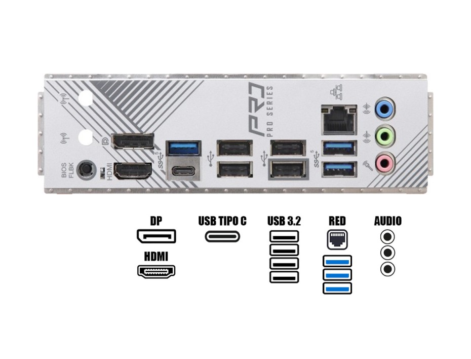 PLACA MADRE ASROCK A620M PRO RS (90MB18) SOCKET AM5 | RAM DDR5 BUSS 7200OC MHZ