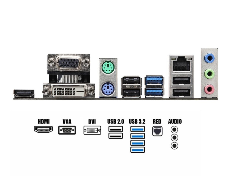 PLACA MADRE INTEL LGA 1200 ASROCK B560M-HDV, R3.0 | DDR4 | BUSS 3200MHZ | (90-MXBLC0-A0UA
