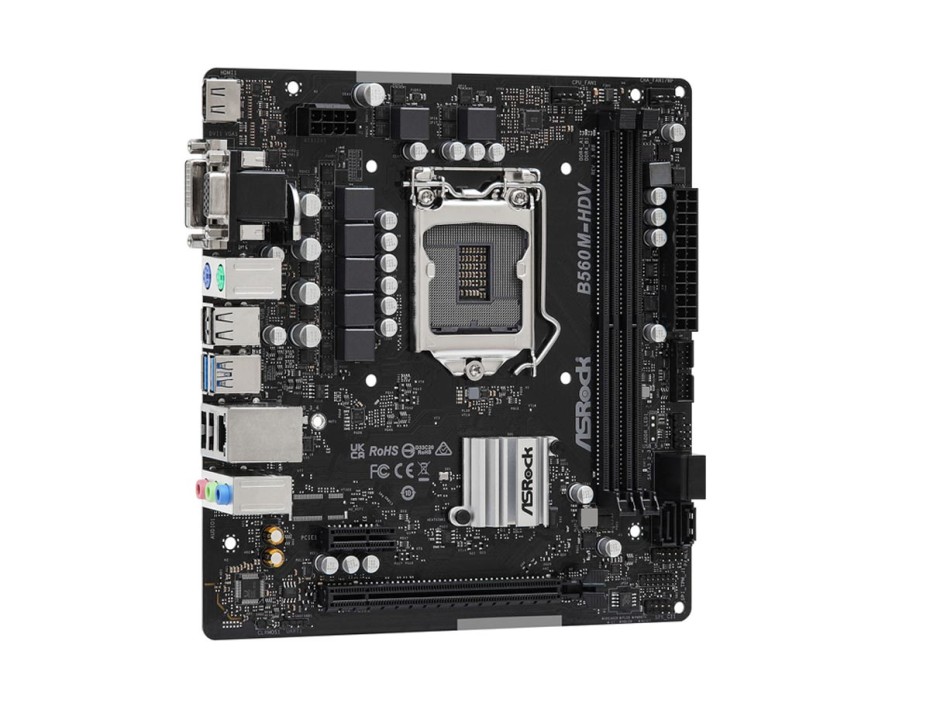 PLACA MADRE INTEL LGA 1200 ASROCK B560M-HDV, R3.0 | DDR4 | BUSS 3200MHZ | (90-MXBLC0-A0UA