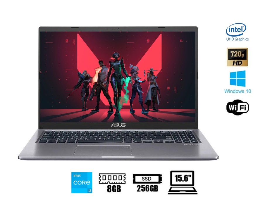 LAPTOP ASUS CORE I3 1115G4, X515EA-BR3274 PANTALLA 15.6 PULGADAS FHD, RAM 8GB, DISCO SOLIDO SSD 256GB, WINDOWS FREE (X515EA-BR3274)