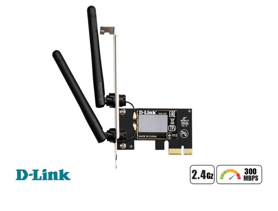 Tarjeta De Red Pci Express Inalambrico N300 D-link | 300mbps (dwa-548)