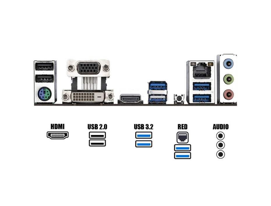 PLACA MADRE GIGABYTE A520M S2H (A520M S2H) SOCKET AM4 | RAM DDR4 BUSS 5100OC MHZ