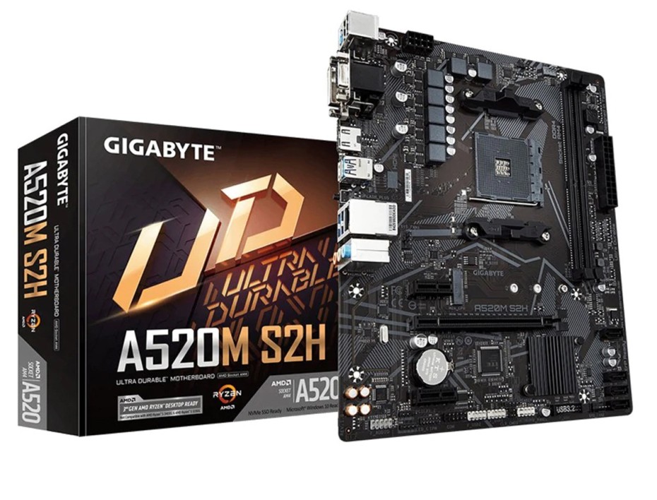 PLACA MADRE GIGABYTE A520M S2H (A520M S2H) SOCKET AM4 | RAM DDR4 BUSS 5100OC MHZ