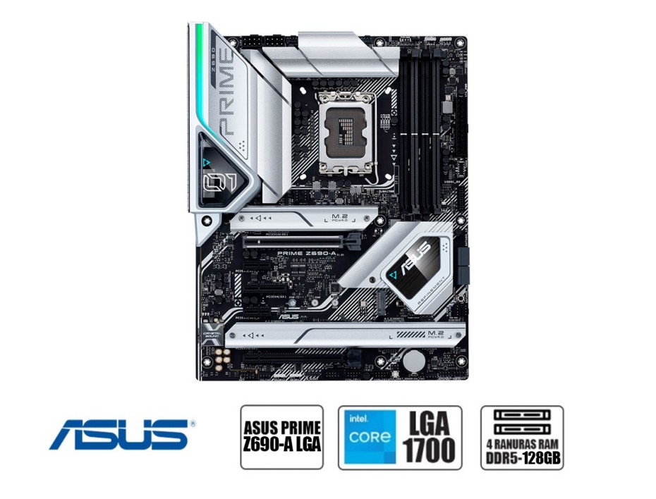 PLACA MADRE ASUS PRIME Z690-A LGA 1700 -DDR5 HDMI/DP USB 3.2 TYPE-C ATX ( 90MB18L0-MVAAY0 )
