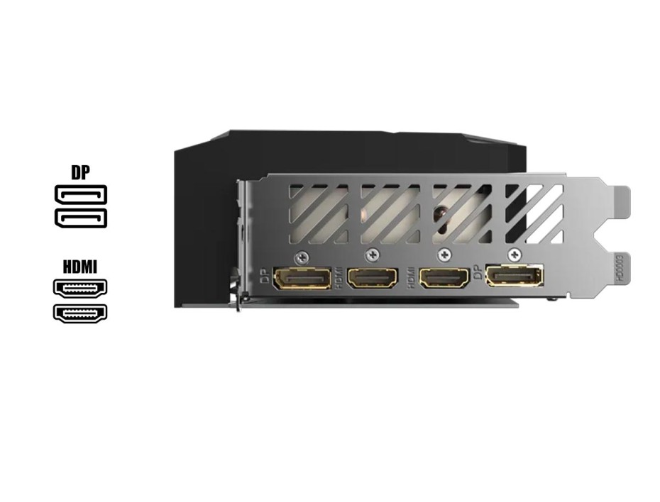 TARJETA DE VIDEO GIGABYTE RTX 4060 8GB AORUS ELITE GDDR6X GEFORCE NVIDIA 128 BITS, GRAFICO PARA VIDEOJUEGOS, 3 VENTILADORES, LED (GV-N4060AORUS E-8GD)