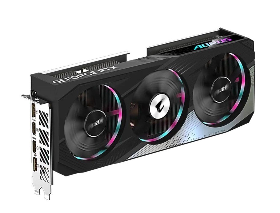 TARJETA DE VIDEO GIGABYTE RTX 4060 8GB AORUS ELITE GDDR6X GEFORCE NVIDIA 128 BITS, GRAFICO PARA VIDEOJUEGOS, 3 VENTILADORES, LED (GV-N4060AORUS E-8GD)