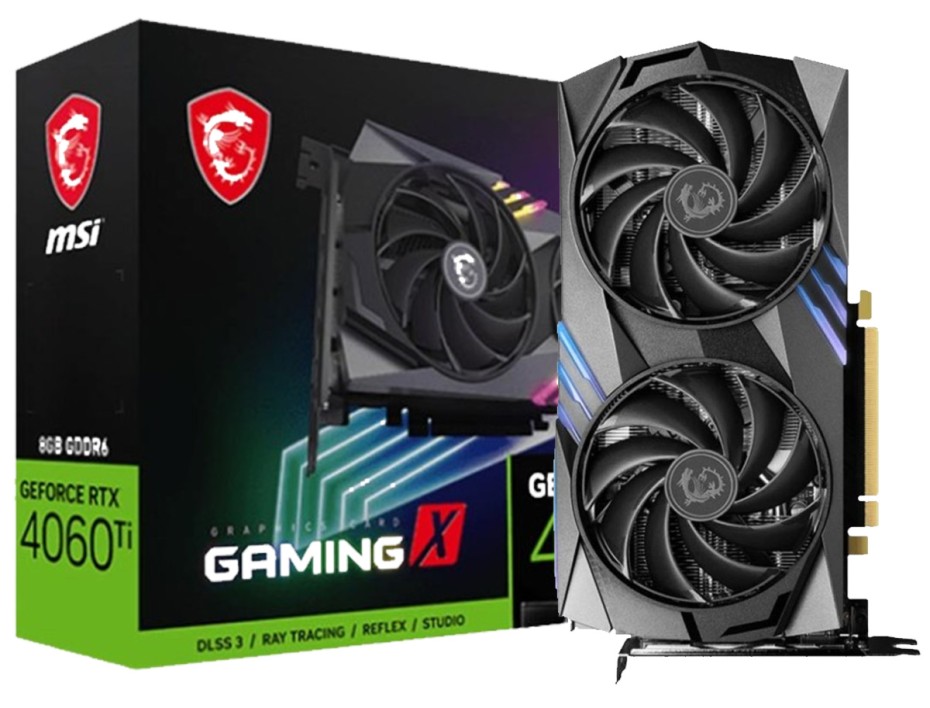 TARJETA DE VIDEO MSI RTX 4060TI 8GB GAMING X GDDR6 GEFORCE