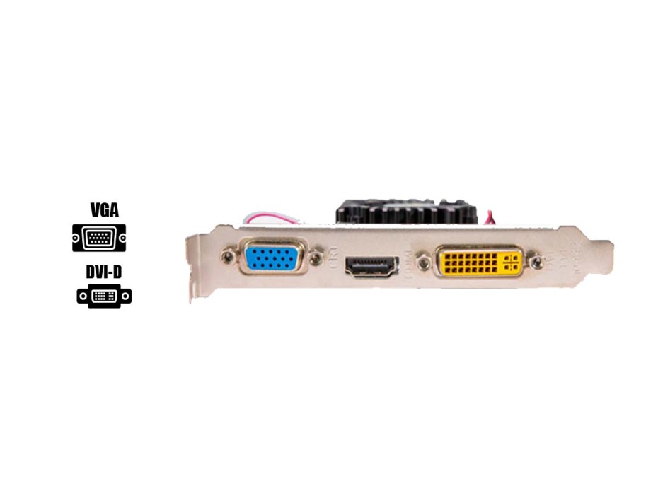 TARJETA DE VIDEO BOETEC GT 210 1GB DDR3 NVIDIA 64 BITS, 1 VENTILADOR (BGT-210LP)
