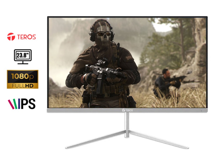 MONITOR TEROS 23.8 PULGADAS, TE-3130 PANEL IPS, PLANO, PUERTOS 1XHDMI 1XVGA, 5MS, 75HZ, FHD (MOV24TE3130)