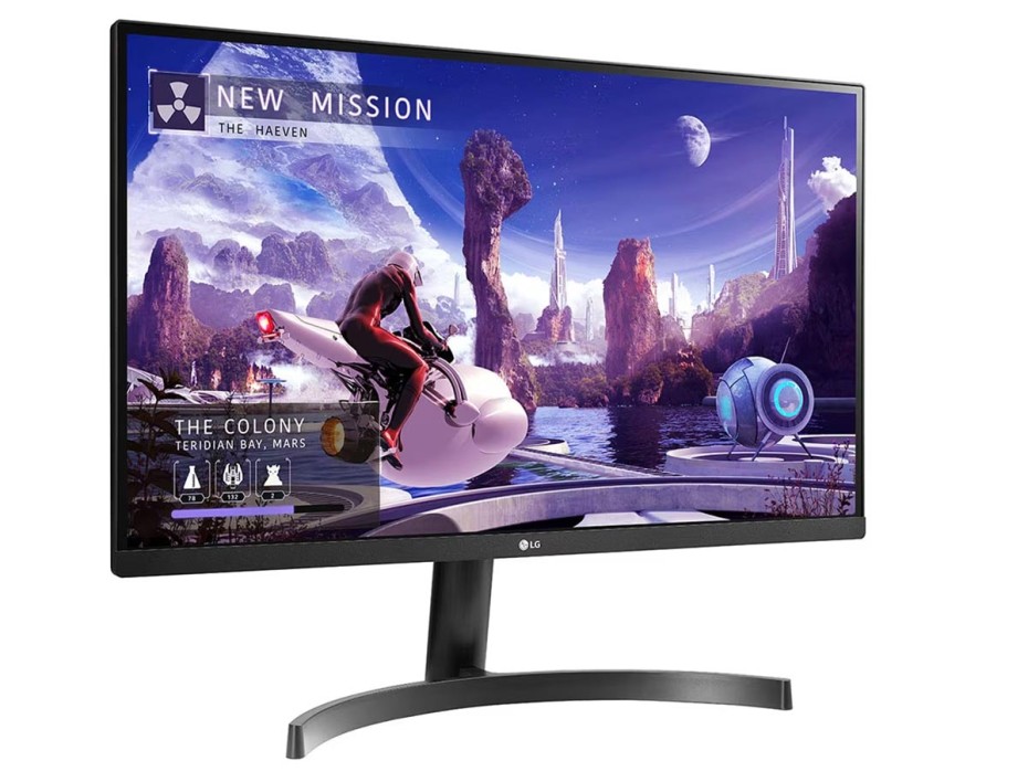 MONITOR LG 27 PULGADAS 27QN600, LED IPS, RESOLUCION 2560 X 1440, QHD, PUERTO 1 HDMI 1 DISPLAYPORT, SRGB >99% FRECUENCIA 75HZ, 5MS, 2K (27QN600)