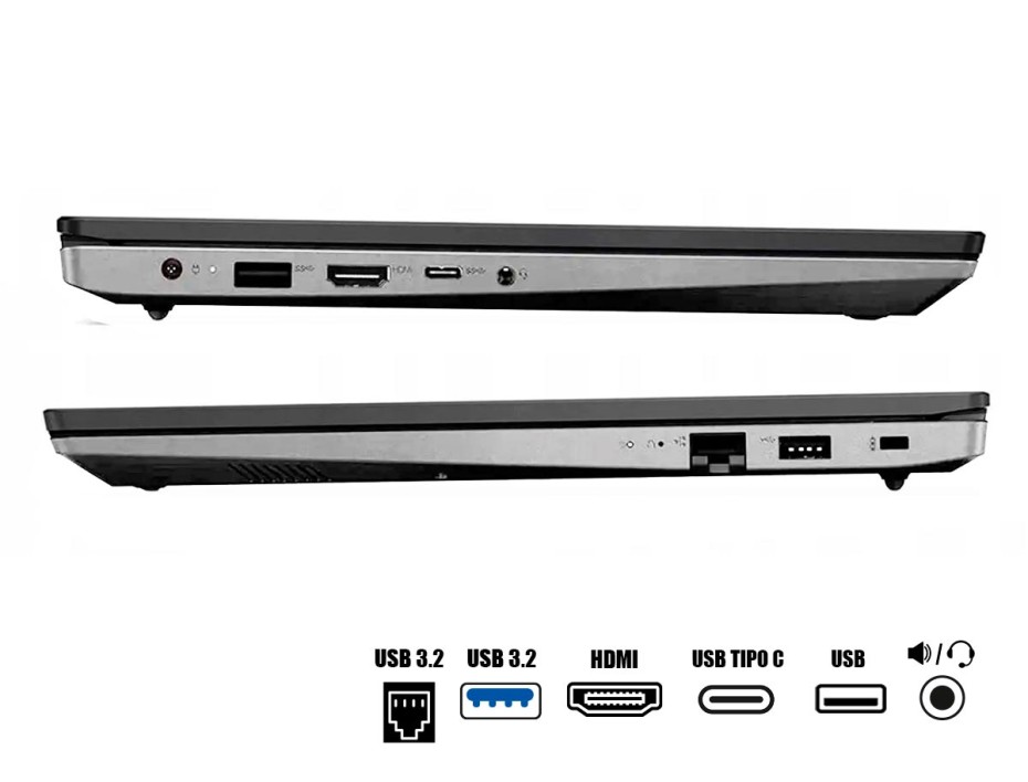 LAPTOP LENOVO CORE I5 1235U V15 G3 IAP, PANTALLA 15.6 PULGADAS FHD TN, RAM 8GB, SSD 512GB, WINDOWS FREE, (82TT00CXLM )