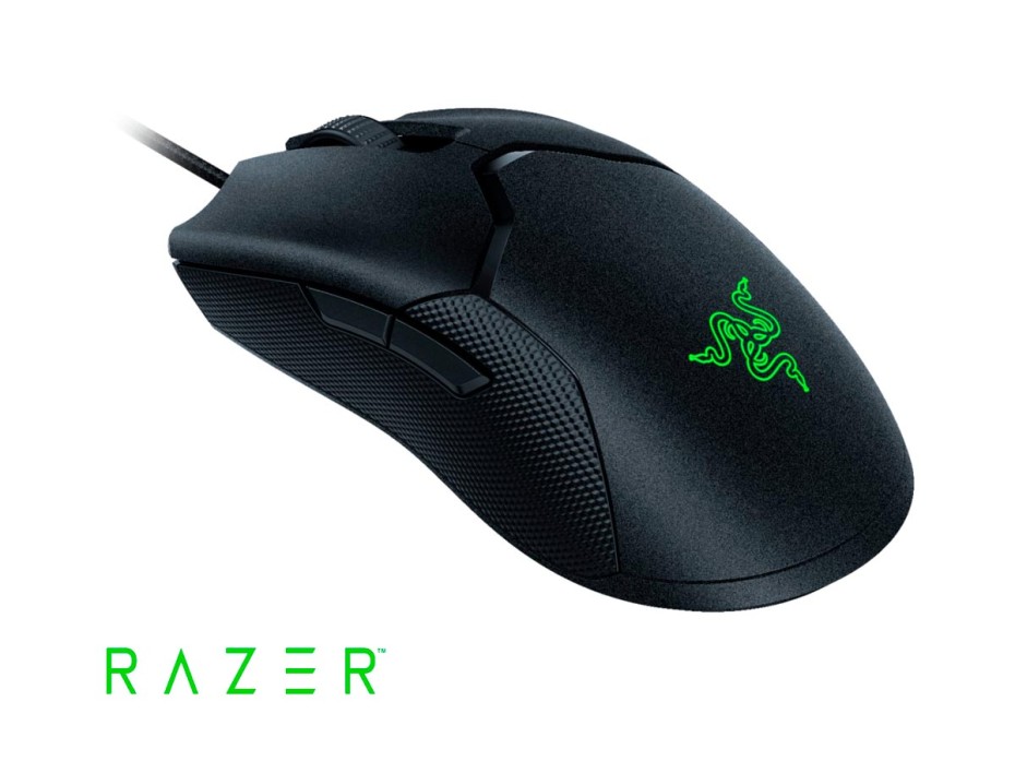 MOUSE INALAMBRICO RAZER GAMING RAZER CHROMA RGB VIPER, HASTA 8000 DPI, CON RECEPTOR USB, DISEÑO ERGONOMICO, 8 BOTONES, NEGRO ( RZ01-03580100-R3M1)