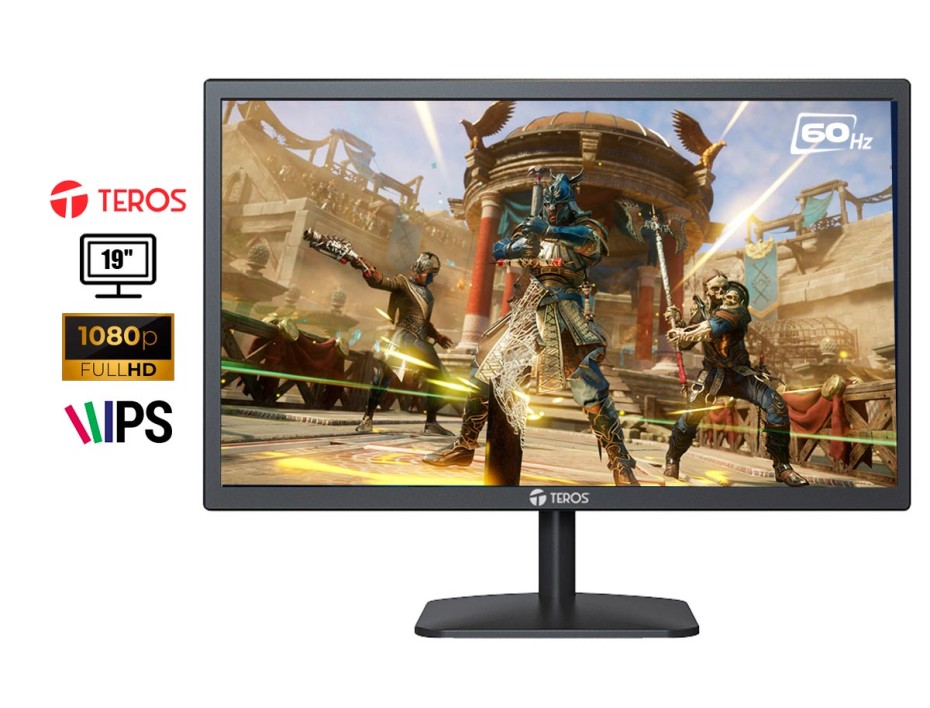 MONITOR TEROS 19 PULGADAS, LED, 60HZ, PUERTO VGA, HDMI  Y VGA, RESOLUCION 1680 X 1050 (TE-1910S)
