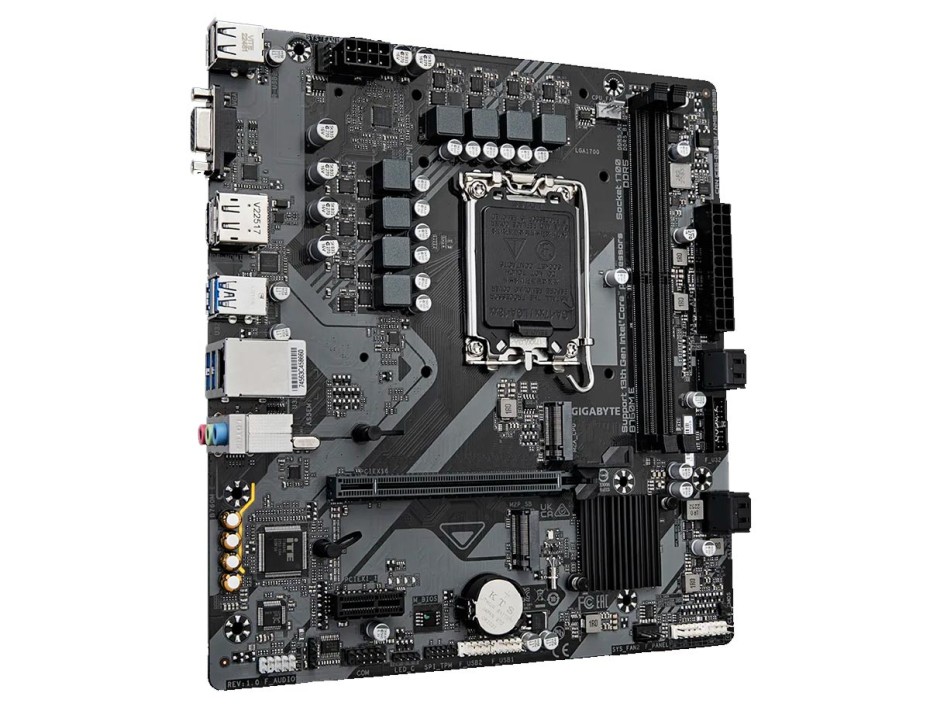 Placa Madre Gigabyte B760m E (b760m E G10) Socket Lga 1700, Ram Ddr5 Buss 7200oc Mhz, 14va, 13va, 12va Gen