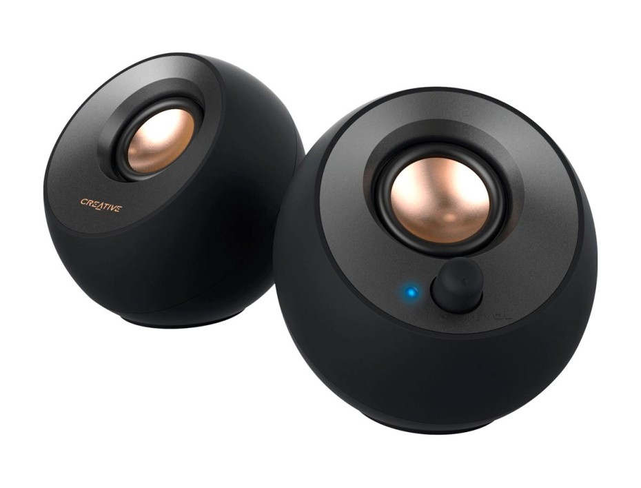 Parlante Creative Pebble V2 16watts (51mf1695aa000) Interfaz Usb Tipo C, Negro
