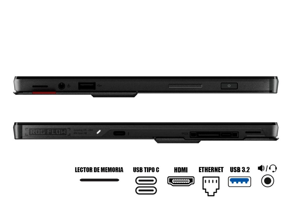 LAPTOP ASUS ROG FLOW CORE I9 12900H, SSD 1TB, RAM 16GB, 13.4" TOUCHSCREEN, RTX 3050 TI 4GB, WIN 11, BLACK, BACKLIT KEYBOARD (GZ301ZE-Z13.I93050T)