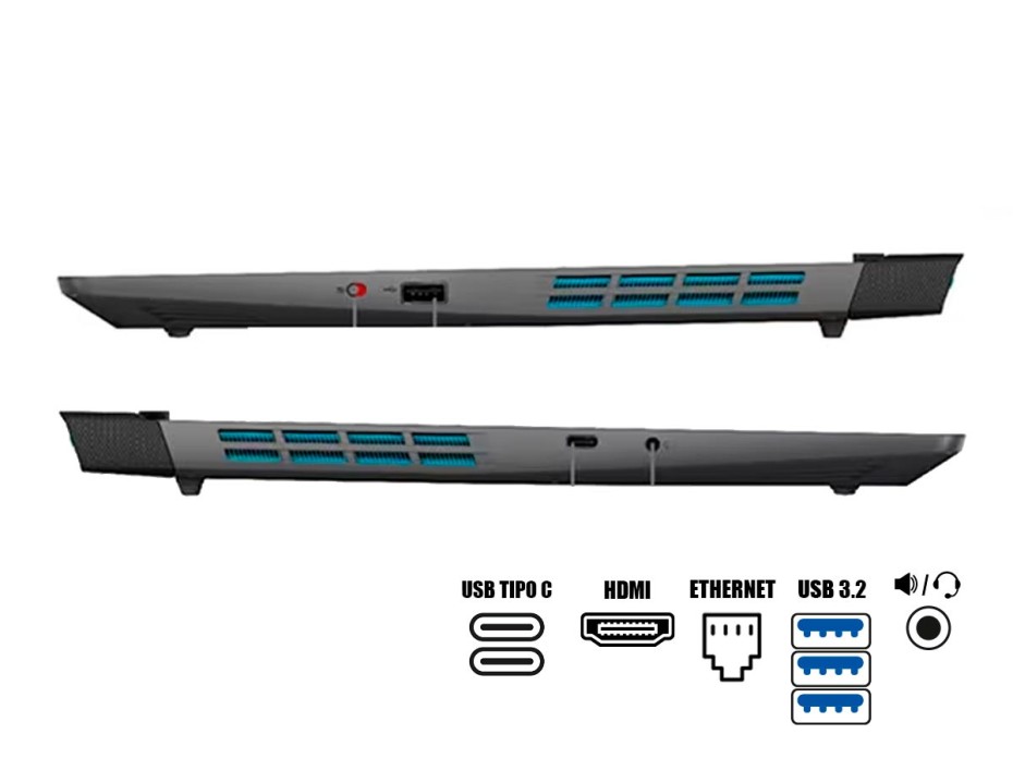 LAPTOP LENOVO LOQ 15IRH8 GAMING CORE I7-13700H, SSD 512GB, RAM 16GB, 15.6" FHD 144HZ IPS, WIN11, RTX 4060 8GB STORM GREY, 13GEN. (82XV0013US)