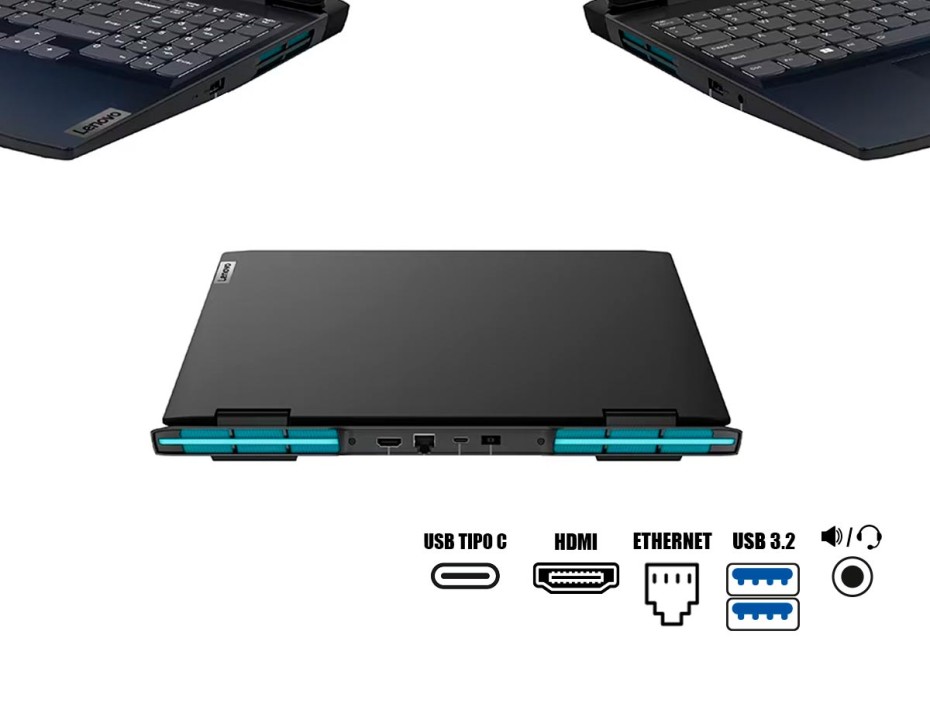 LAPTOP LENOVO IDEAPAD GAMING 3, 15.6" FHD IPS CORE I5-12450H 2.0 / 4.4GHZ, RAM 8GB DDR4-3200, SSD M.2 512GB, RTX 3050 4GB, S/S (82S900YELM)