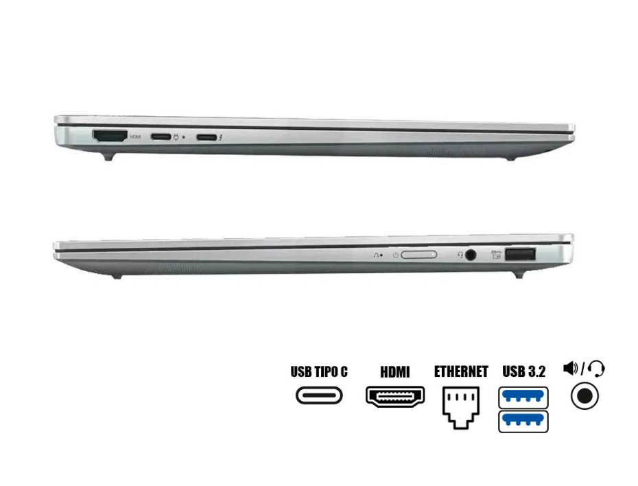 Laptop Lenovo Core I5-1340p Yoga Slim 6 14irp8 (82wv002llm) Pantalla 14" 2.2k, Ram 16gb, Ssd M.2 512gb, Win11 Home, Es., 13gen.