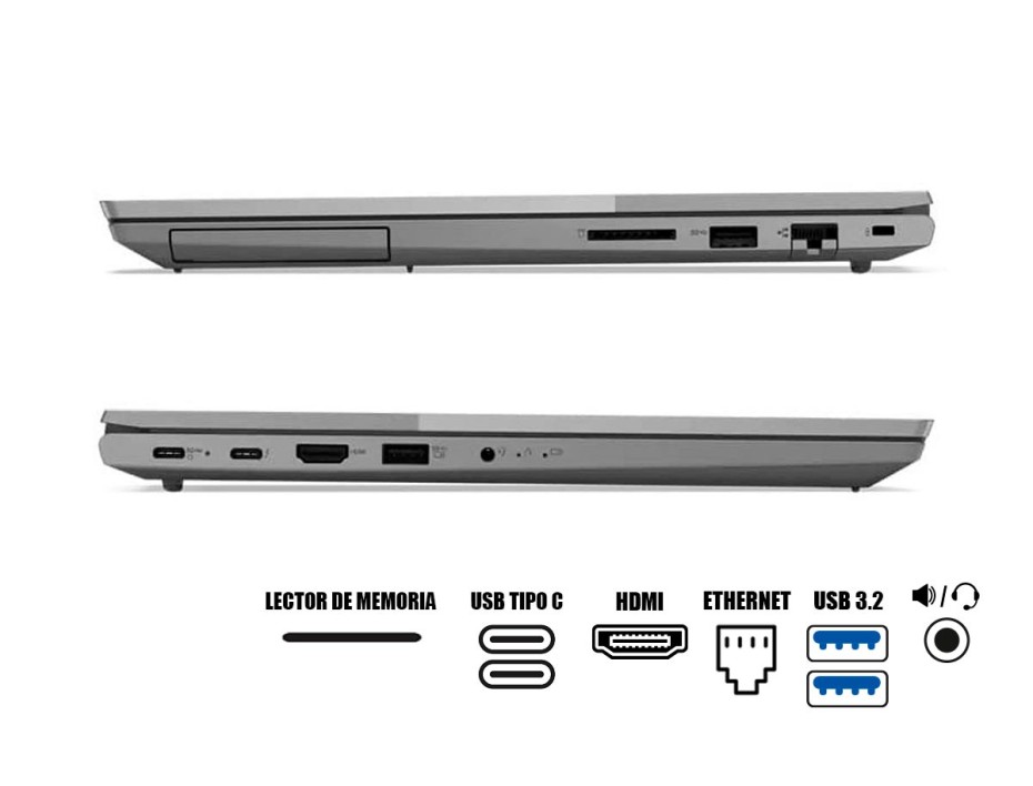 LAPTOP LENOVO THINKBOOK 15 G4 IAP 15.6" FHD TN, CORE I5-1235U 0.9/4.4GHZ 16GB DDR4-3200, SSD M.2 512GB, WINDOWS 11 PRO ESPAÑOL (21DJ00GLLM)