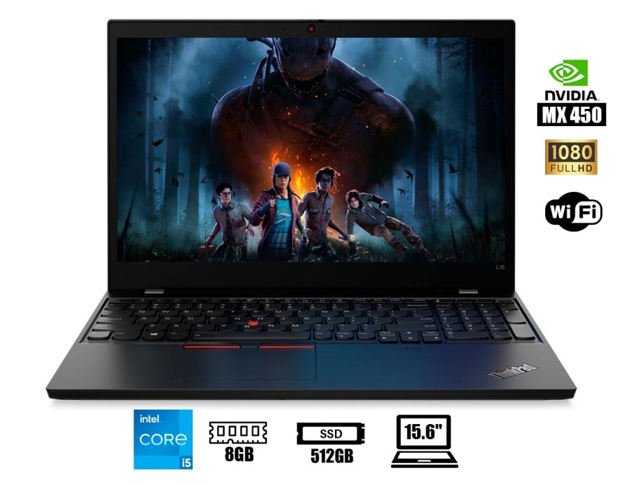 LAPTOP LENOVO THINKPAD L15 GEN 2 15.6" HD TN CORE I5-1135G7 2.4/4.2GHZ 8GB DDR4-3200MHZ, SSD M.2 512GB, MX450 2GB, WINDOWS 10 PRO(20X4S93300)
