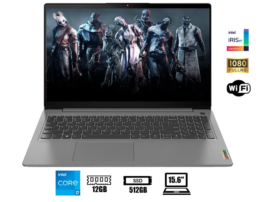 LAPTOP LENOVO IDEAPAD 3 15ITL6 15.6 PULGADAS FHD TN CORE I7-1165G7 2.8/4.7GHZ, RAM 12GB DDR4-3200MHZ, SSD M.2 512GB, S/S (82H8039CLM)