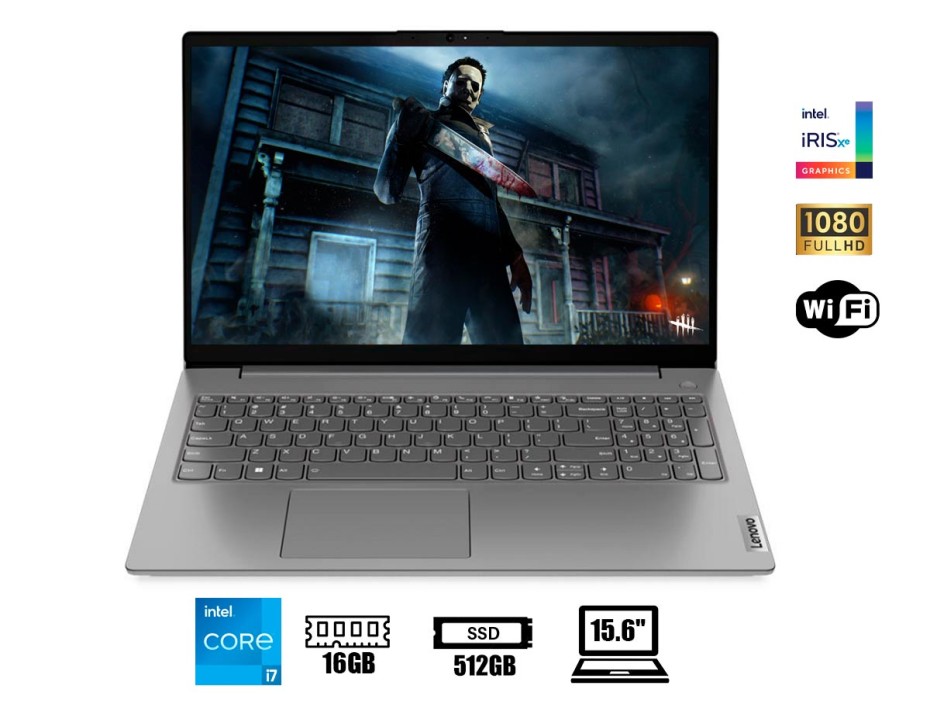 LAPTOP LENOVO V15 G3 IAP 15.6" FHD TN, CORE I7-1255U 1.70 / 4.70GHZ, RAM 16GB DDR4-3200MHZ, SSD M.2 512GB, S/S (82TT00D0LM)