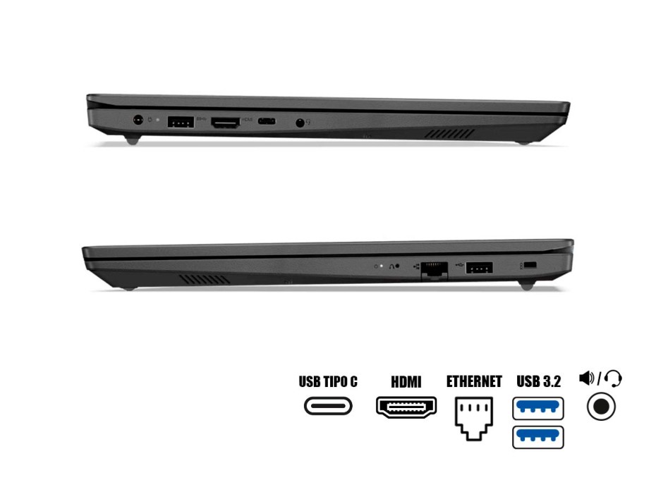 LAPTOP LENOVO V15 G3 IAP 15.6" FHD TN, CORE I5-1235U 1.30 / 4.40GHZ, 8GB DDR4-3200MHZ, SSD M.2 512GB, S/S (82TT00CXLM)