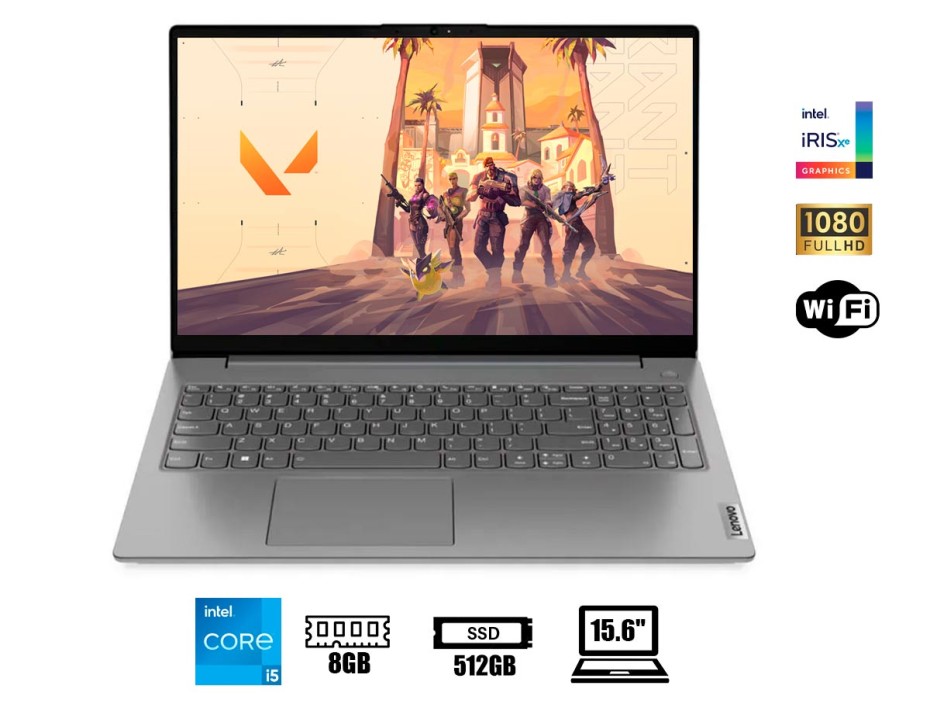 LAPTOP LENOVO V15 G3 IAP 15.6" FHD TN, CORE I5-1235U 1.30 / 4.40GHZ, 8GB DDR4-3200MHZ, SSD M.2 512GB, S/S (82TT00CXLM)
