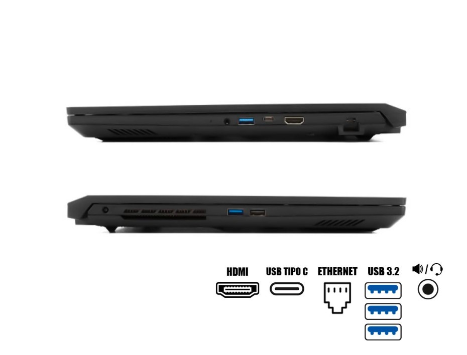 LAPTOP MSI KATANA GF76 GAMING CORE I7-11800H, SSD 512GB, RAM 16GB, 17.3" FHD 144HZ WIN10,  RTX 3050TI 4GB, BLACK BACKLIT KEYBOARD (GF76001)