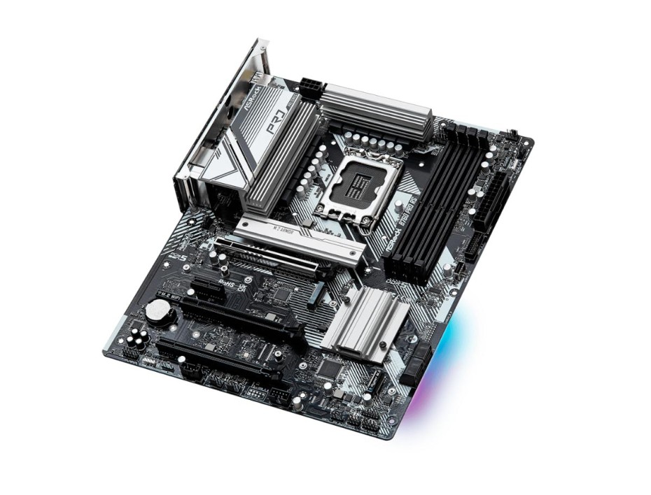 Placa Madre Asrock B760 Pro Rs (90-mxbks0-a0uayz) Socket Lga 1700, Ram Ddr5 Buss 7200oc Mhz, 14va, 13va, 12va Gen, Rgb