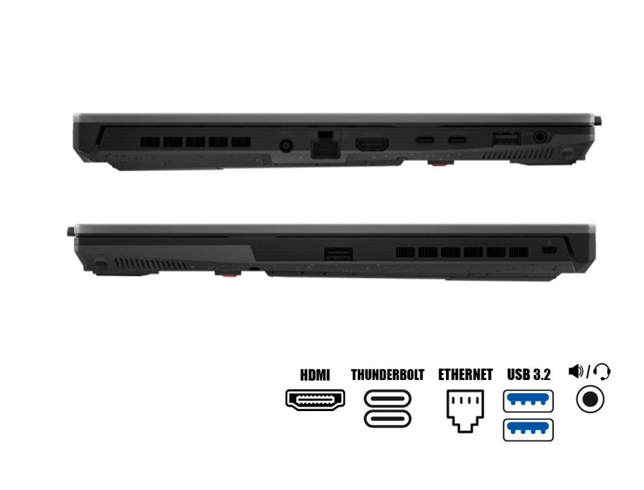 LAPTOP ASUS I7 12700H GAMING, TUF FX507ZI-F15.I74070, 15.6" FHD 144HZ, SSD 1TB, RAM 16GB, RTX 4070 8GB, FHD 144HZ, W11, 12GEN. (FX507ZI-F15.I74070)