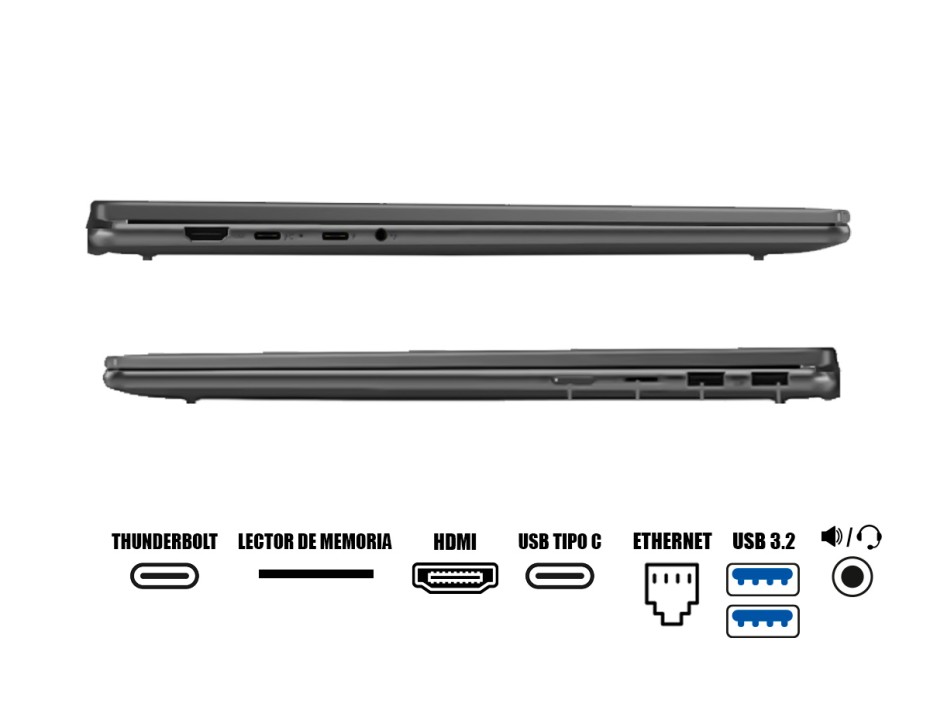 LAPTOP LENOVO YOGA 7 16IRL8 2-IN-1 CORE I5-1335U 512GB SSD 8GB 16" WUXGA FHD TOUCHSCREEN WIN11 STORM GREY BACKLIT KEYBOARD (82YN0001US)